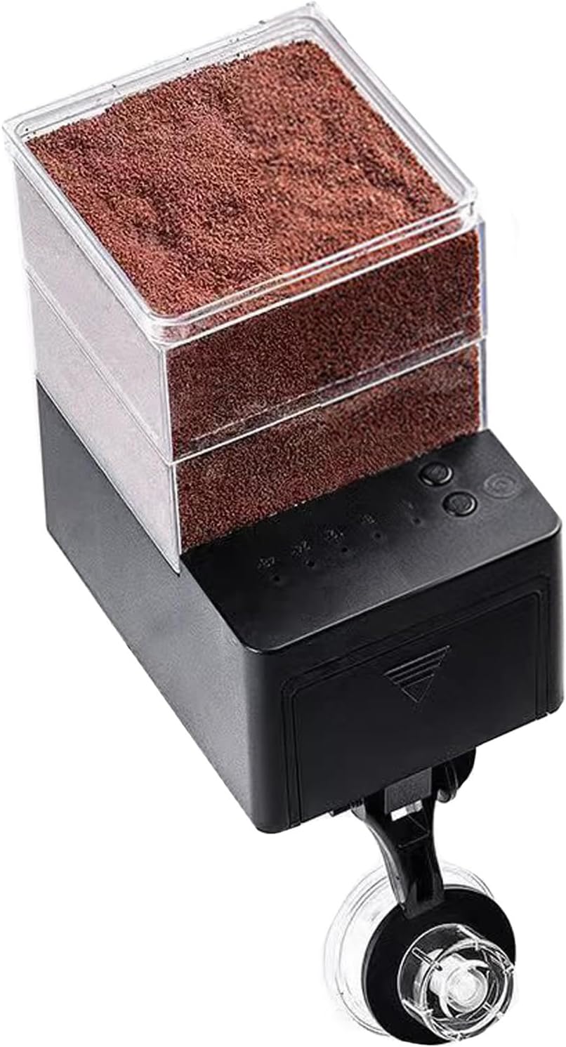 Smart Automatic Fish Feeder, Adjustable 5-Speed Airtight Timer & Aquarium Auto Feeding Device, Pet Supplies for Home Tank Turtles Betta Fish Pond Shrimp Hamster Water Bait Feeding, Convenient