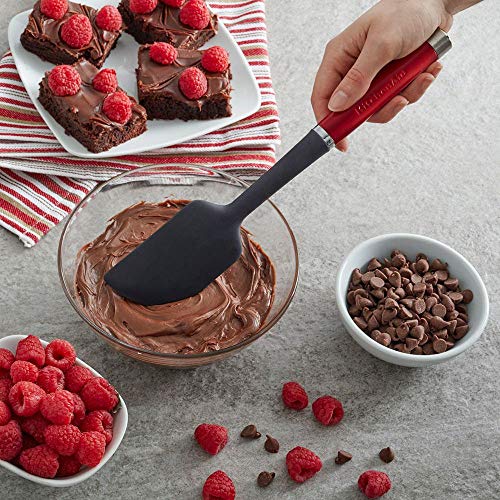 KitchenAid Espátula raspadora gourmet, tamanho único, vermelho fosco