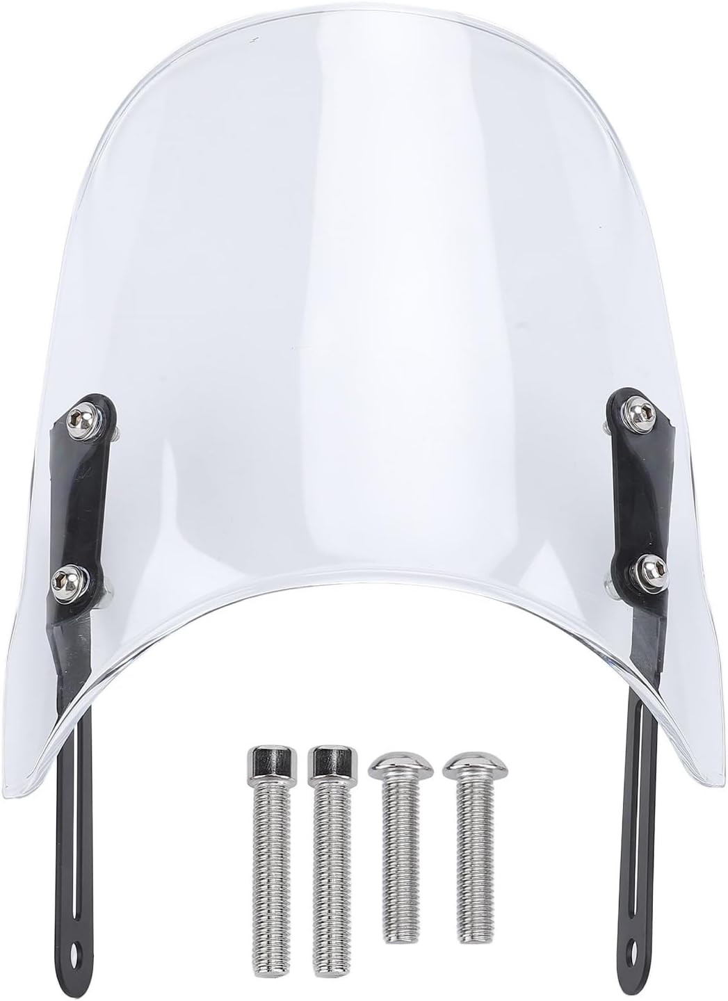 Motor Bike Windscreen Unbreakable PMMA Panel Wind Deflector with Mount Bracket for Scrambler 400X 2023-2024, Speed 400 2023-2024, Street Scrambler 900 2017-2024 (Clear)