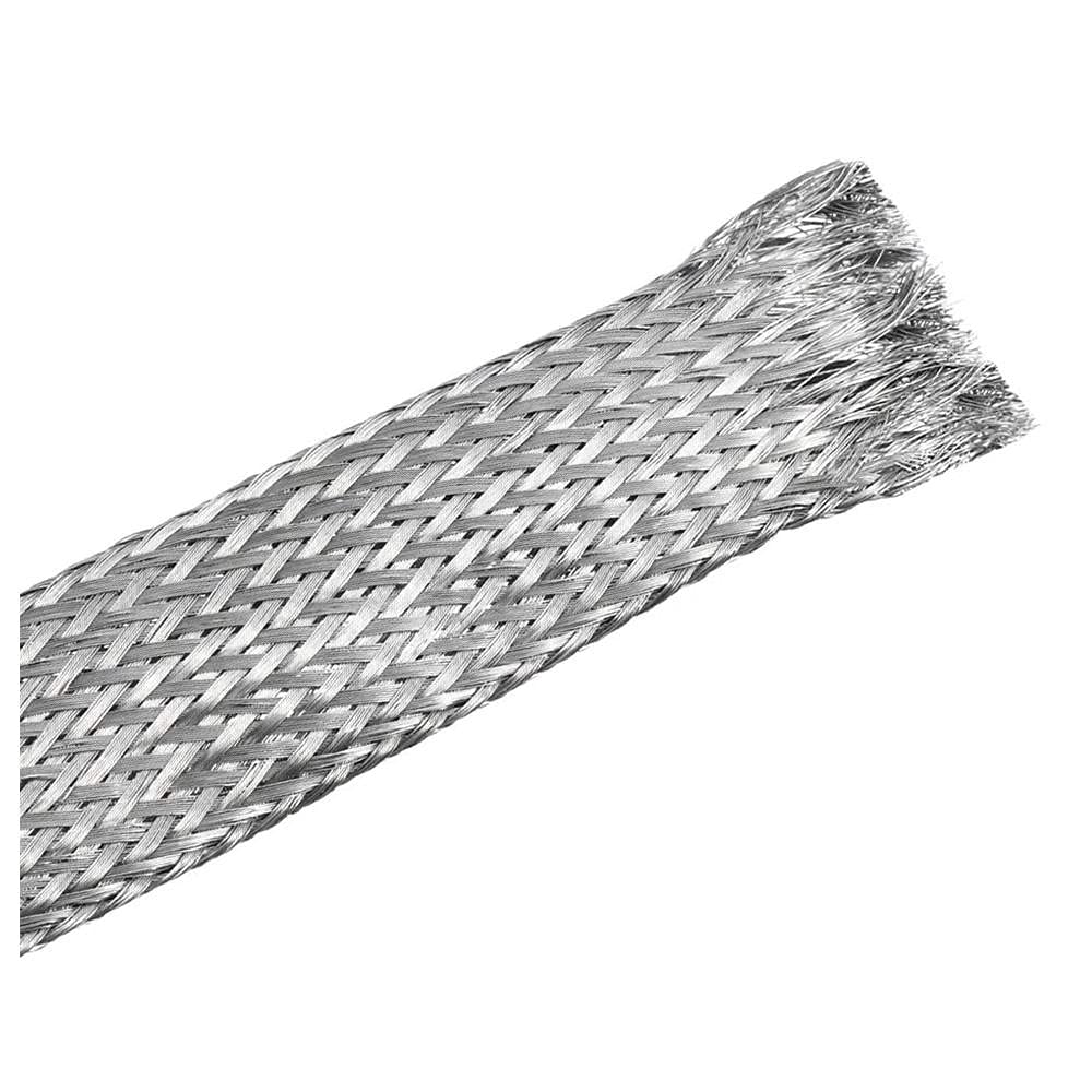 Tuyau extensible acier inoxydable 304 gaine métallique rétractable largeur plat 16mm long 1m