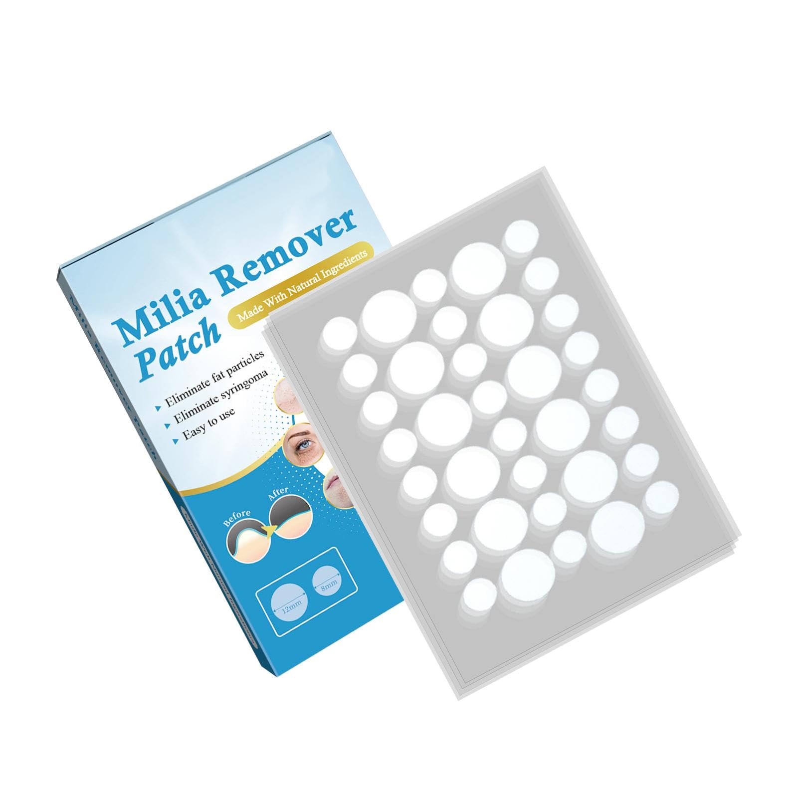 Milia Remover Patch Sticker Moisturize Clean Skin for Fat Granules Eye-Health & Beauty - Skin Care - Acne & Blemish Treatments-image-43