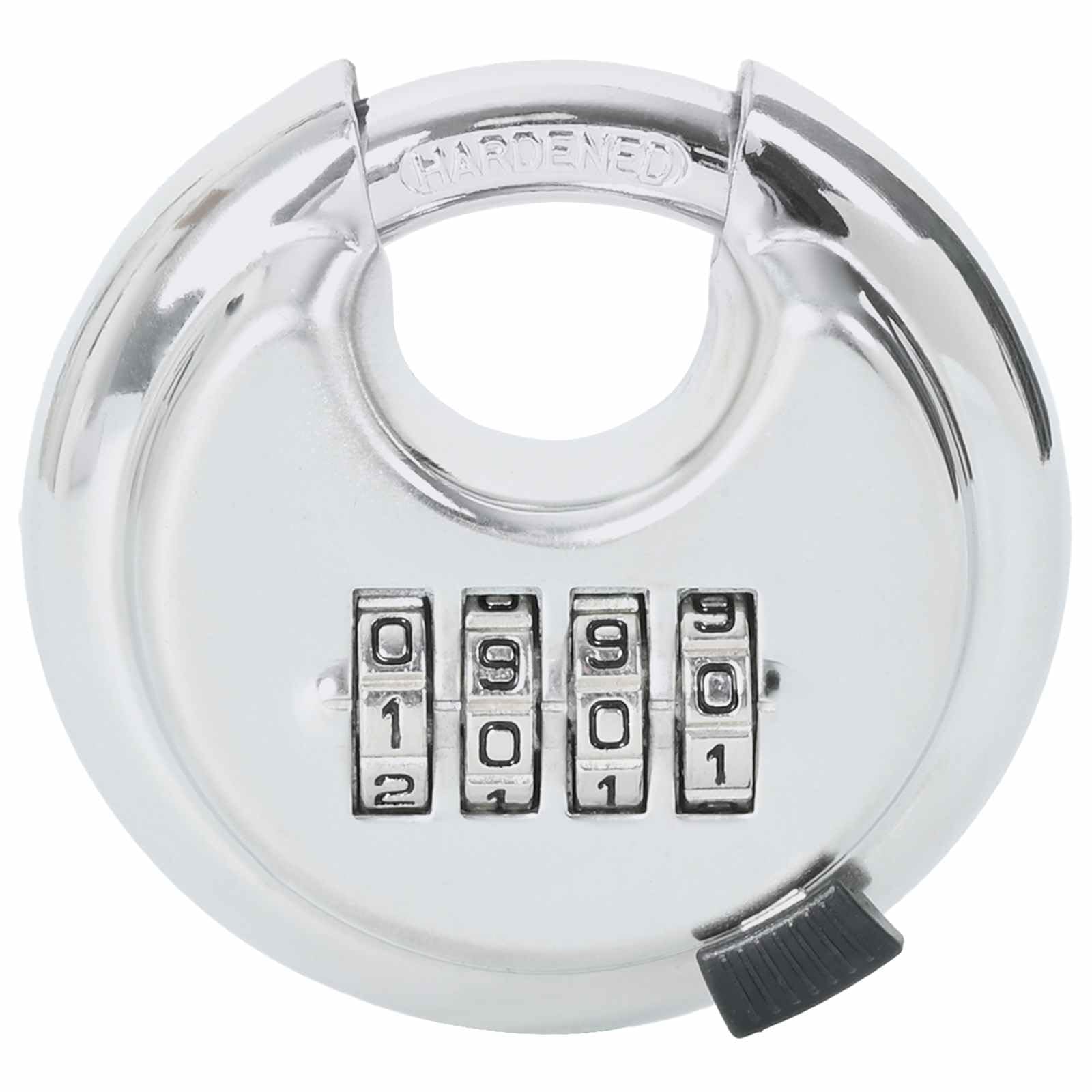 Cerradura Disco Metalica Doble Bloqueo | Resistente a Corrosion, Para Puertas y Almacenamiento, Uso Interior Exterior