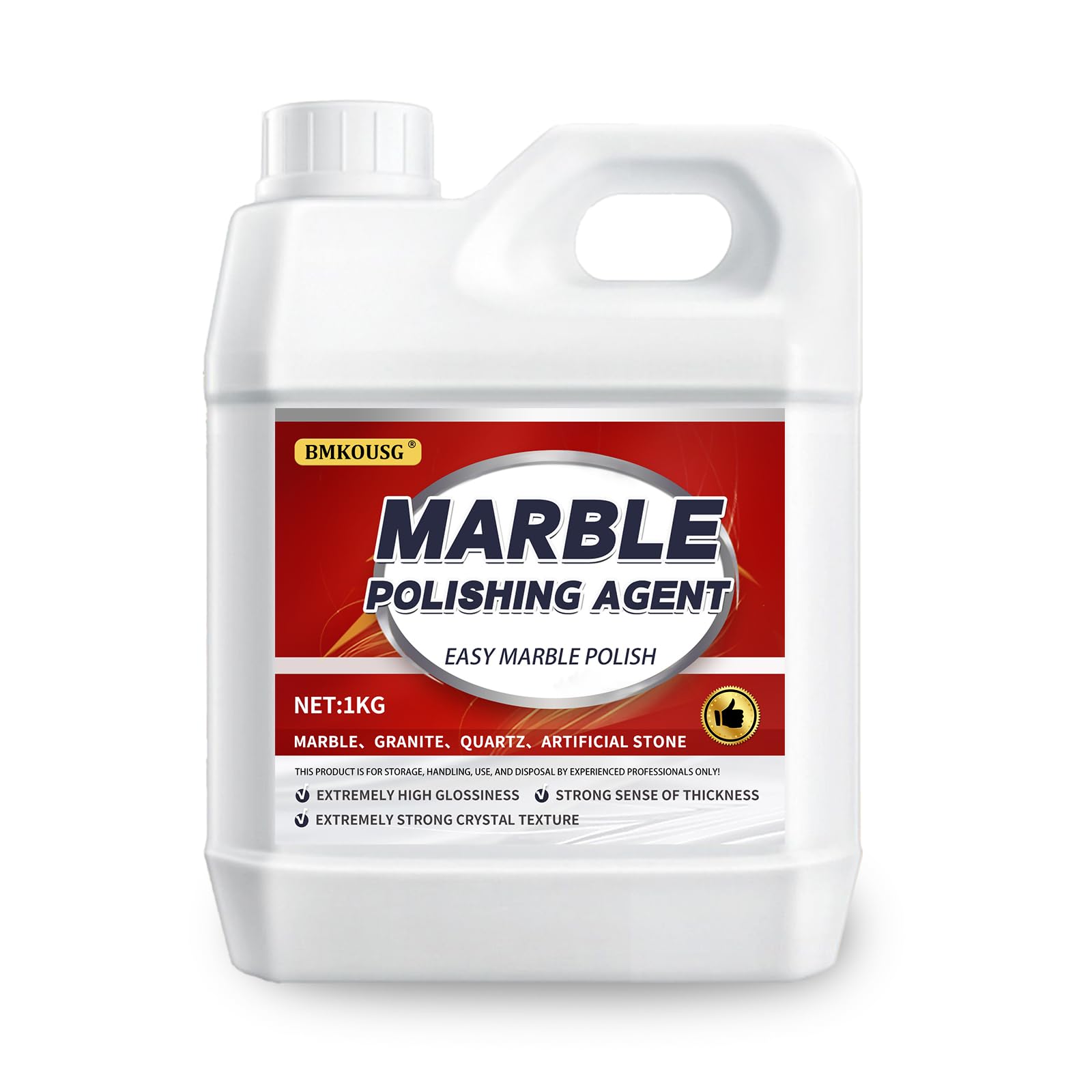 Bmkousg Marble Polish - Maintenance Crystallizer - Stone Care - Enhanced Gloss - 2.2 LBS (1Pce)