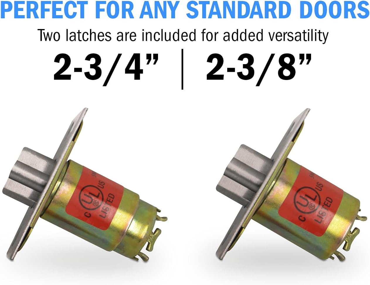 Nuk3y Azure Grade 2 Commercial Duty Cylindrical Lever Lockeset, ADA, UL Rated, Satin Chrome US26D (Entry)