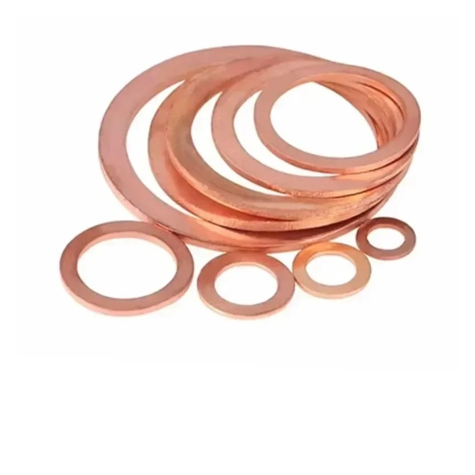 Arandelas de cobre, Paquete de 3 juntas for barco M36, diámetro exterior 43-48mm, espesor 1-3mm