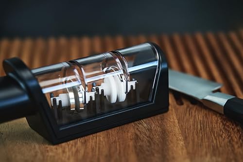 Miniatura 10 de ZWILLING MIYABI - Afilador de cuchillos, discos de cerámica y diamante, negro mate