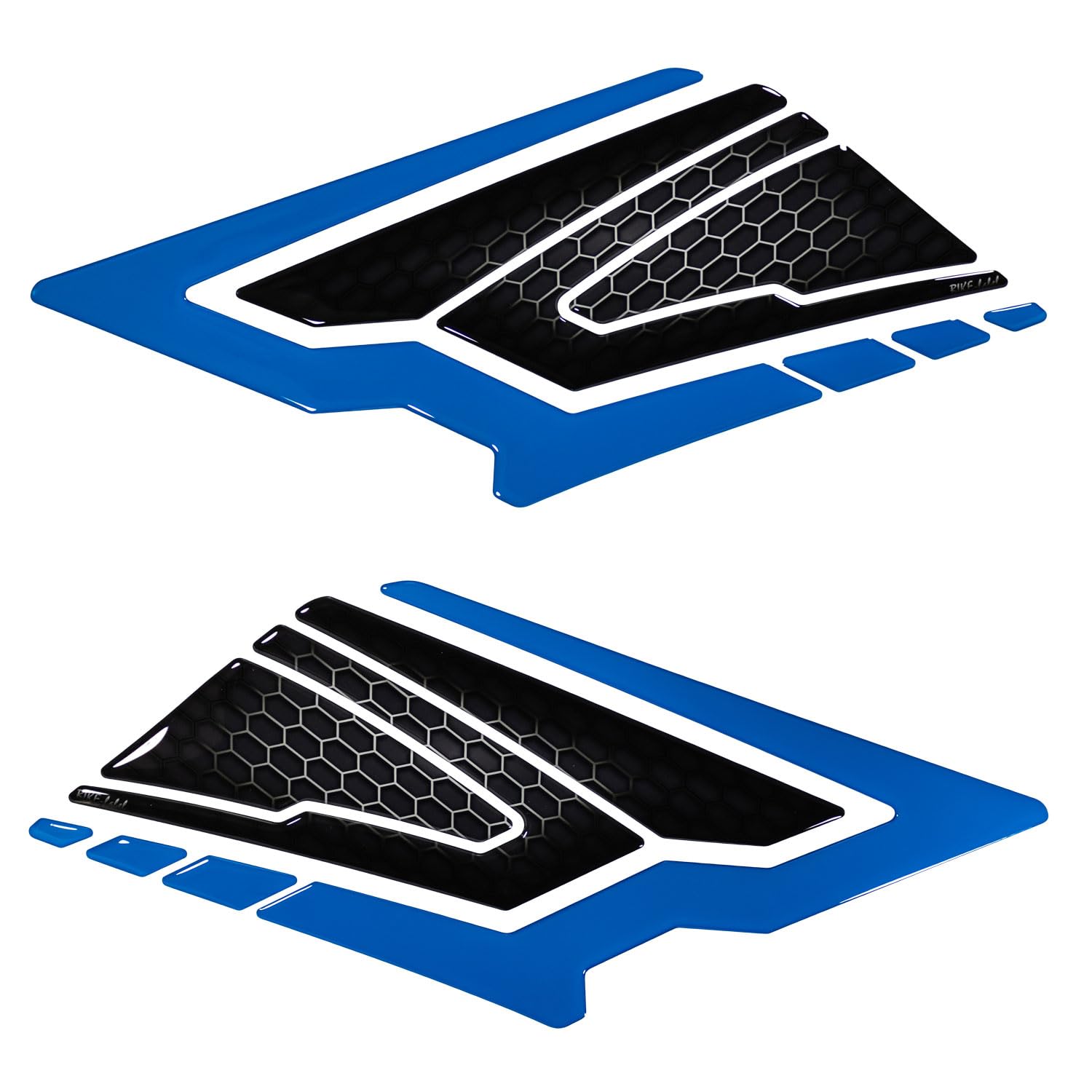 Protezioni per ginocchia in gel blu a nido d'ape, compatibili con can-am Spyder F3 X802609VA