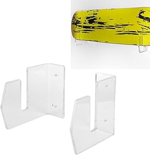 Skateboard Wall Mount Skateboard Wall Hanger Storage Rack Flexible Hanger Wall Mount Sliding Plate Bracket Acrylic Durable Skateboard Wall Hanger for Home