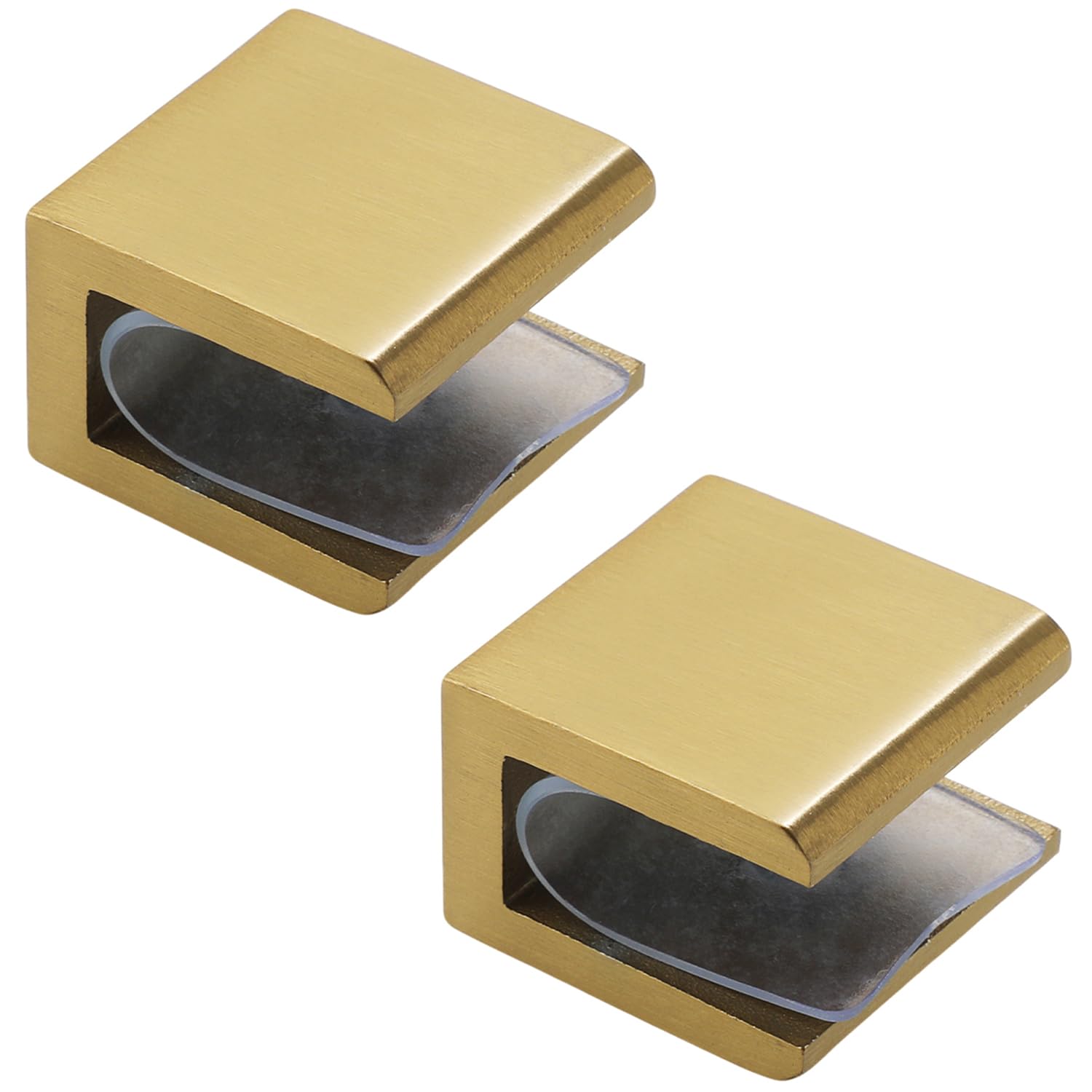 Alise Glass Shelf Brackets 2Pcs, Adjustable Shower Glass Clamps, Heavy Duty Clamp Holder, SUS304 Stainless Steel Brackets for 8-12mm Shower Shelf Bracket and Wall-to-Panel Connection, Gold Finish-image-38