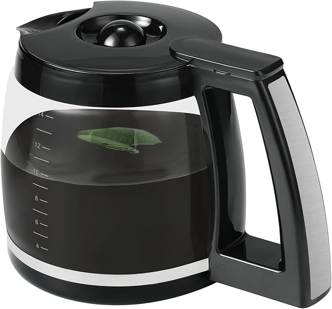 14-Cup Glass Coffee Carafe Replacement Compatible with Cuisinart Models DCC-3200