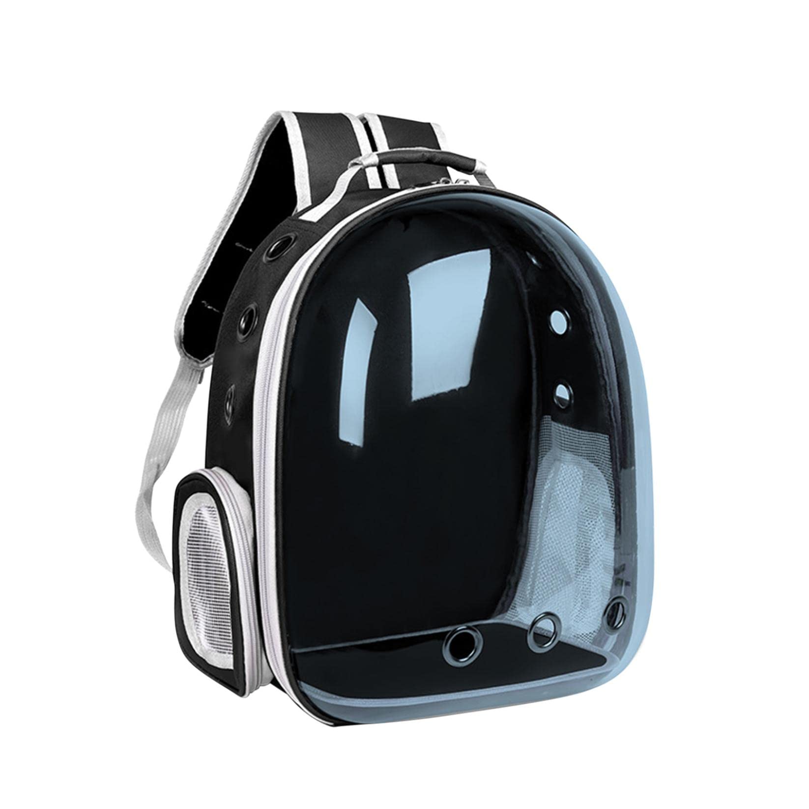 Katzen-Rucksack, Haustier-Luftpolster-Rucksack, von Fluggesellschaften zugelassen, belüfteter, transparenter Raumkapsel-Rucksack, Haustier-Reise-Tragetasche for kleine, mittelgroße Katzen und Welpen/8