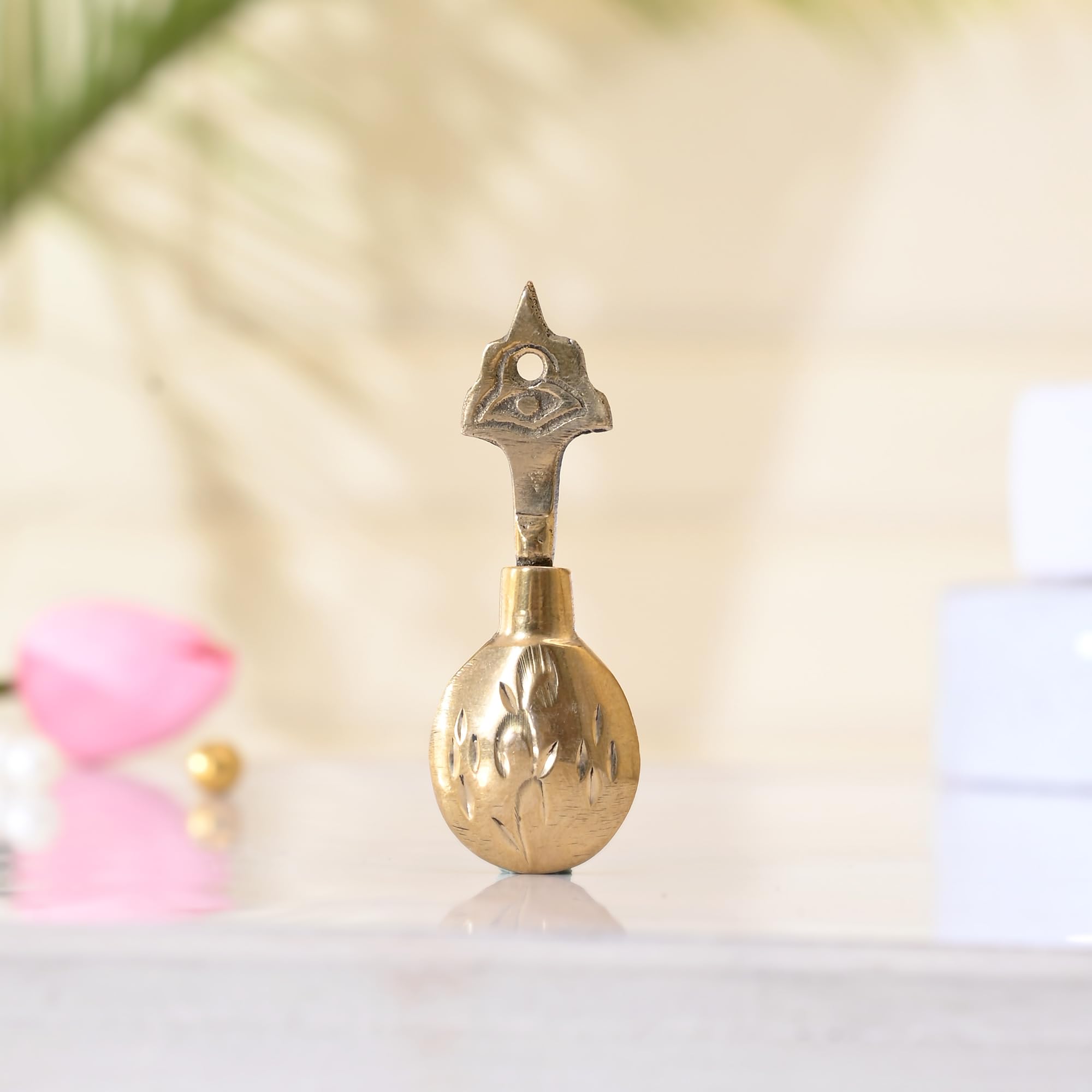 Miniature Metal Surmadani with Vintage Antique Brass Design for Eye Makeup Applicator-image-38