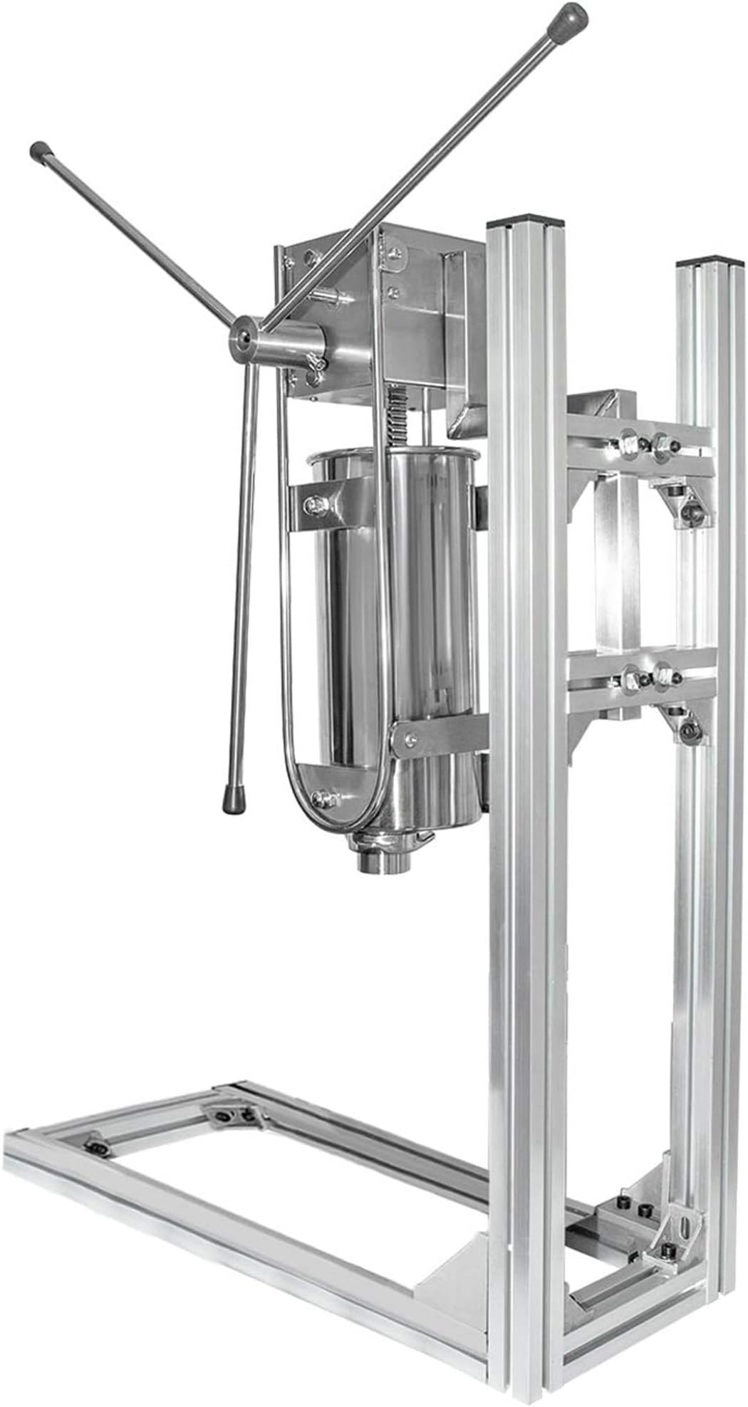 Machine à churros latine, 3L 5L 7L, en acier inoxydable, avec 6 buses, support de travail en forme de L, pour une utilisation professionnelle ou domestique,5L