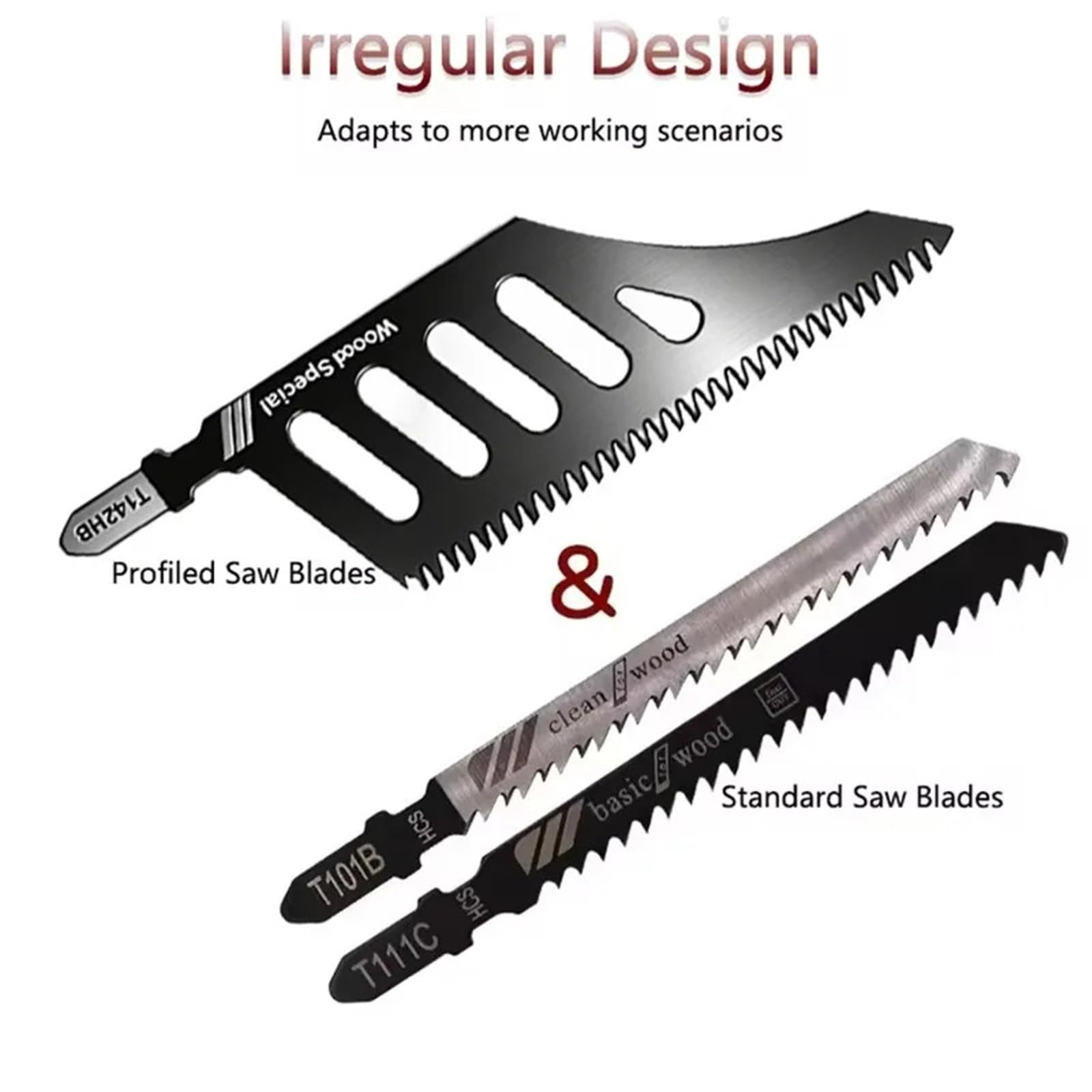 20 Lames De Scie Sauteuse Robustes À Emmanchement En T For La Coupe Du Bois Et De L'aluminium. Dents Larges For Une Précision Optimale Dans Les Espaces Restreints. Outils De Coupe Remplaçables.(20PCS)