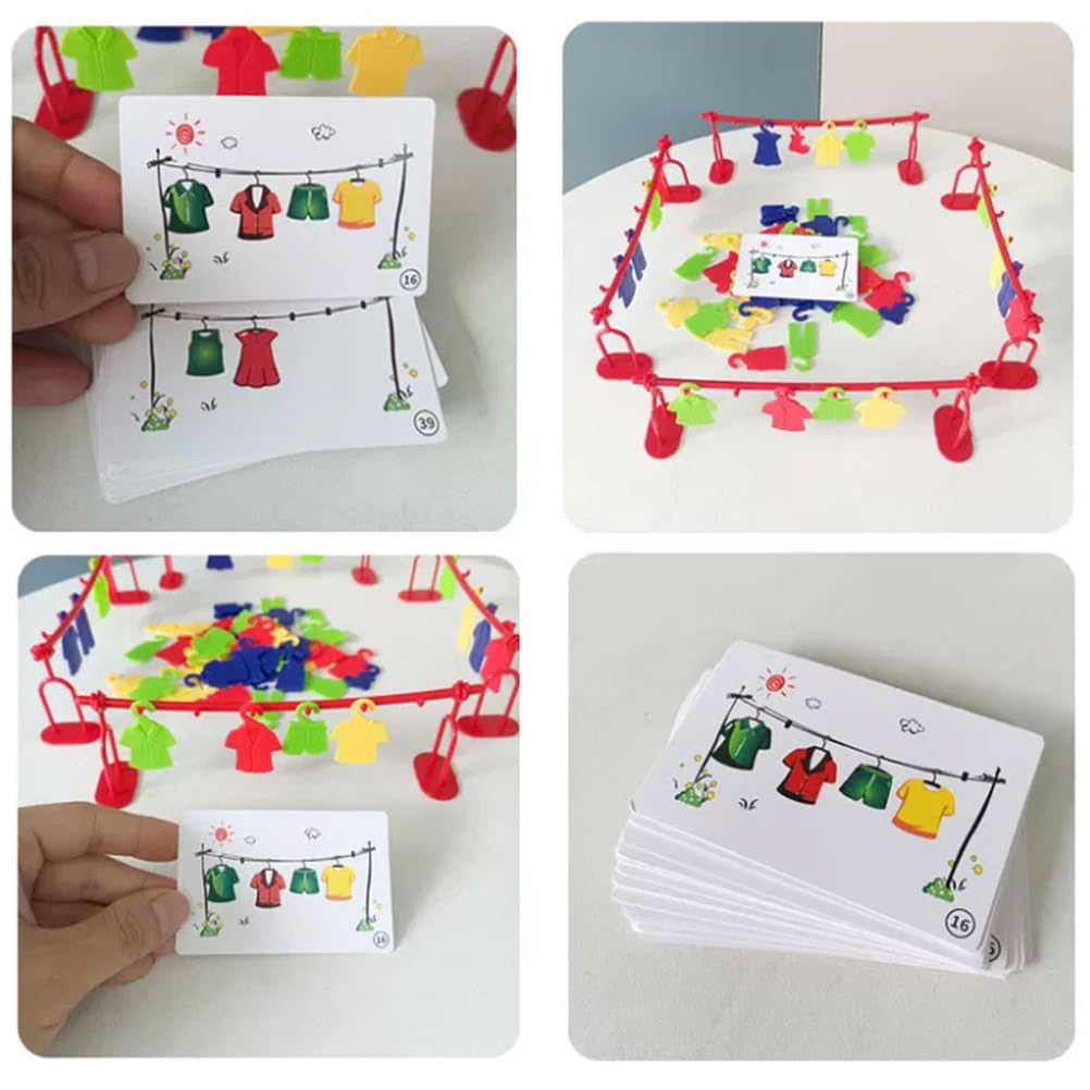 Jeu Correspondance Montessori Corde Linge, Jouet tri motricité Fine