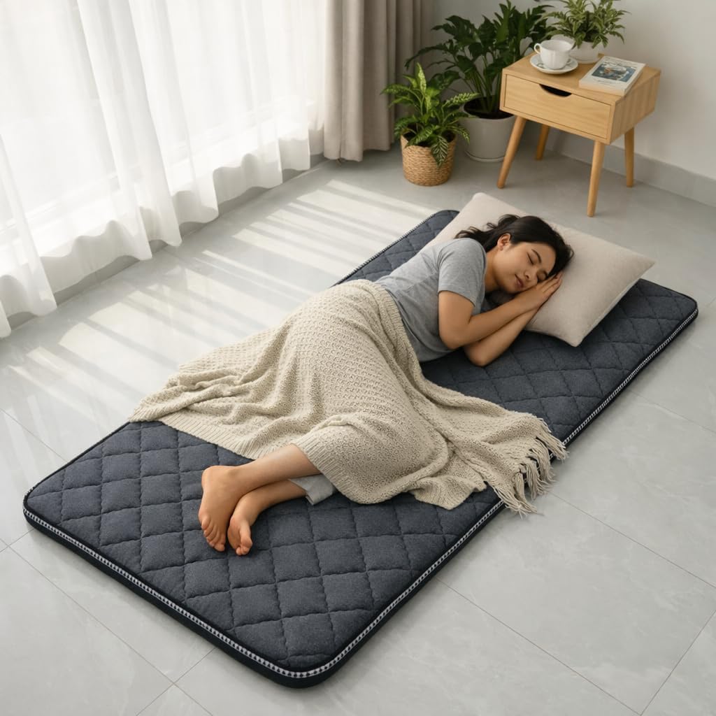 Lightweight Portable Rolling Mat for Travel Yoga Outdoor & Camping | Breathable Fabric-image-48