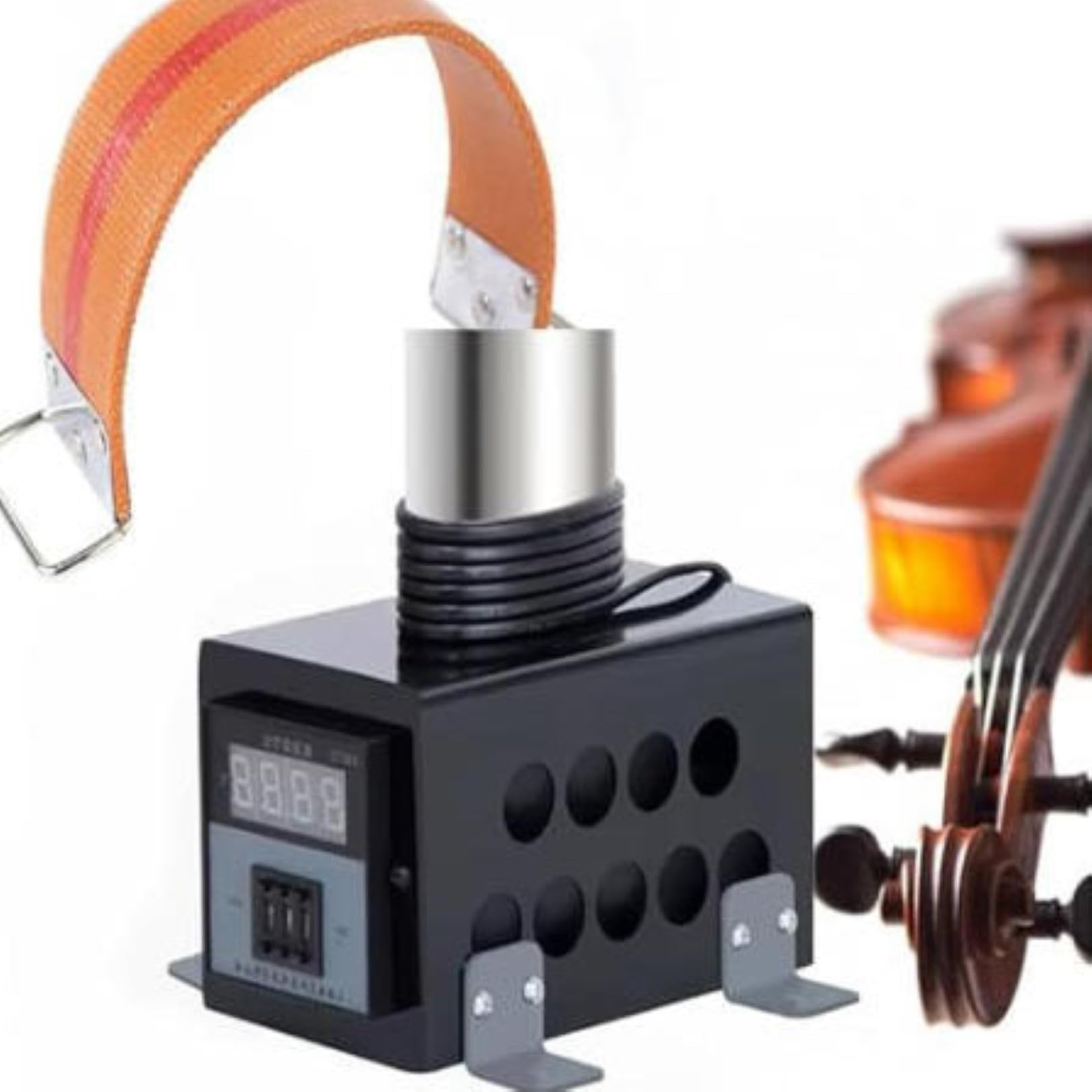 Ferro piegatubi per chitarra e violino, temperatura regolabile da 0 a 280 °C, display digitale a calore costante con cinghia di piegatura ausiliaria per liutaio