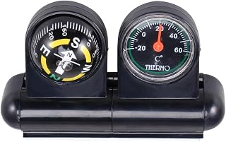Car Compass Thermometer Ornament for Travel and Outdoor Navigation
