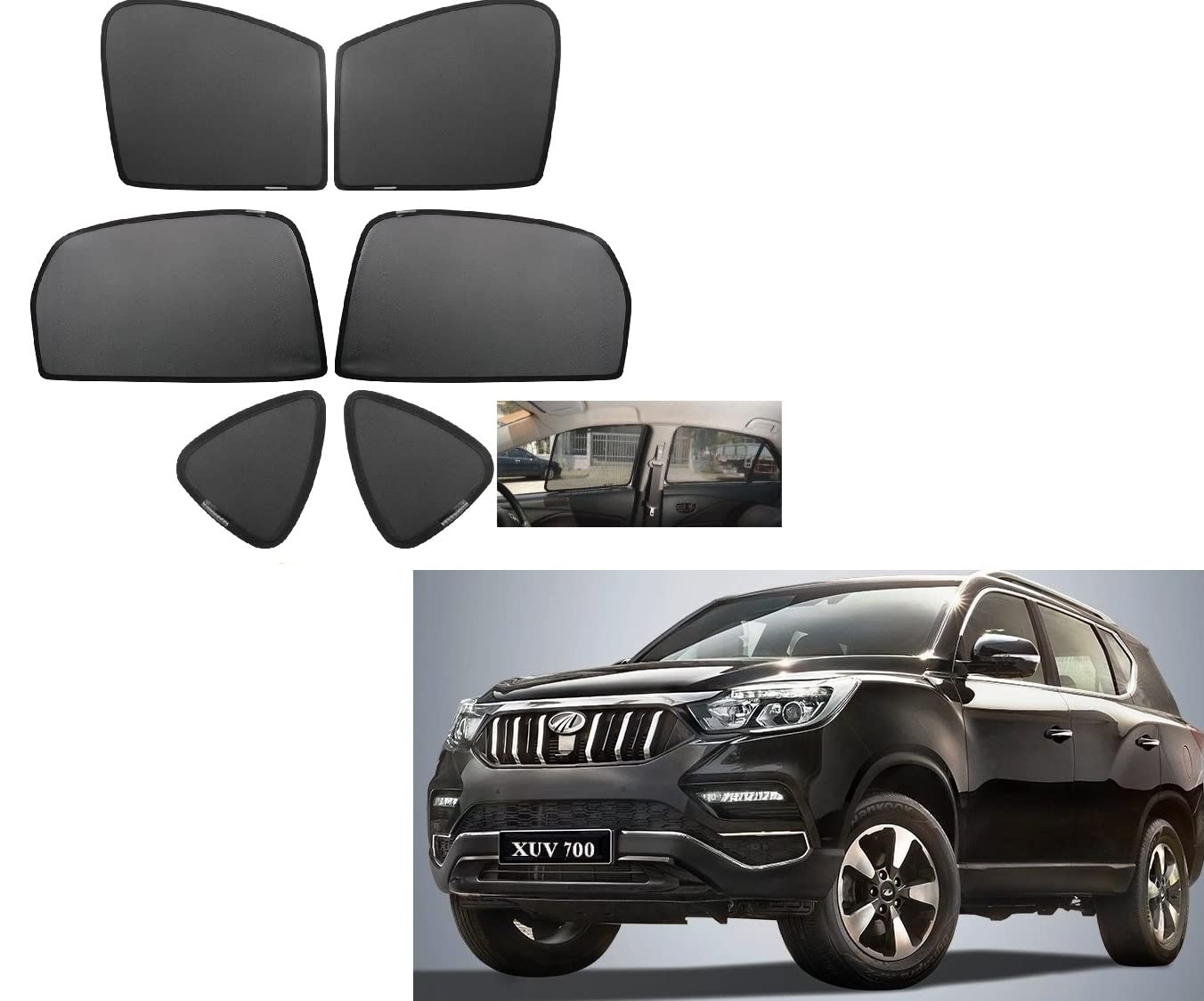 Kozdiko Premium Custom Fit Car Sun Shades Fix Curtains Non