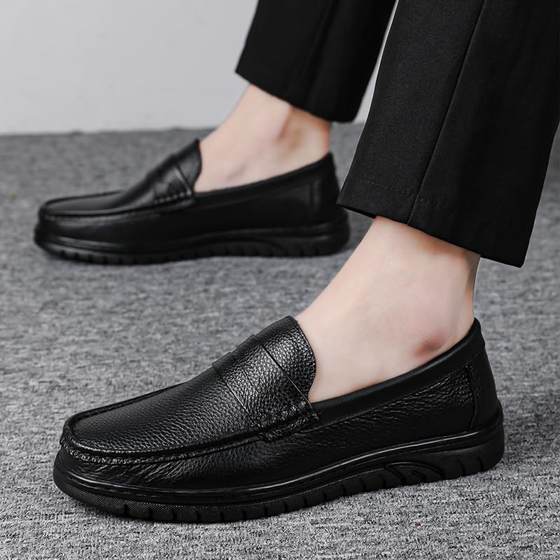 Men's Business Derby Shoes Classic Formal Oxfords Wingtip Brogue Slip-On Loafers Comfortable Dress Shoes4