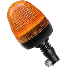 Amber Beacon Strobe Lights - Upgraded Optical Housing for Enhanced Brightness 12V-24V 60LED Strobe Lights for Truck Tractor Forklift ATV UTV Snow Plow