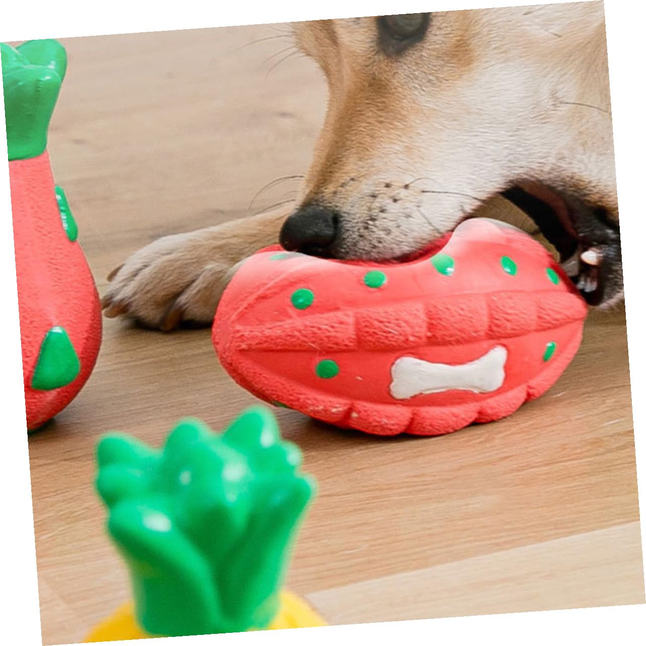 Beaupretty Lot De 5 Jouets Interactifs Et Résistants pour Chiens À Mâcher Portables en Forme De Fruit Adorable