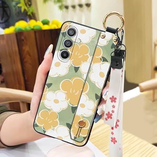 Phone Case Compatible with Samsung Galaxy S26 Plus/S26+/S26 Pro, Wristband Wrist Strap Back Cover Durable Ring Kickstand Anti-kn