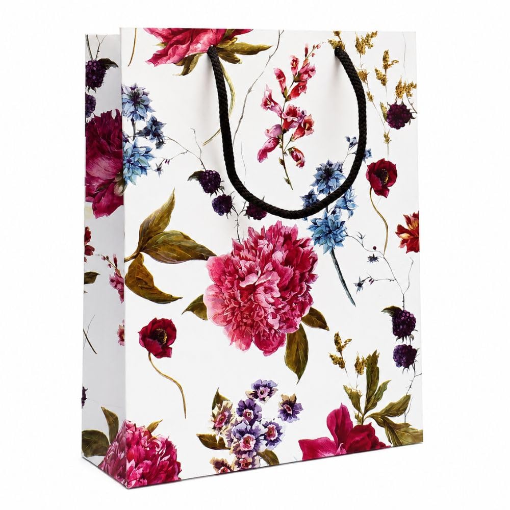 Arrow Paper Products Alekhya Design Paper Gift Bags for Return Gift, Small Presents, Weddings, Birthday, Holiday Presents, Multicolor(20.32 x 7.62 x 27.94 Cm, Pack of 10)