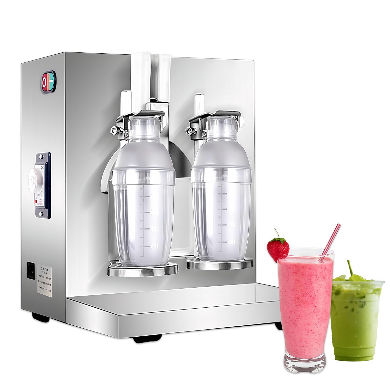 Glowdora Milkshake Maker Electric Milk Tea Shaker Machine Cocktail & Drink Mixer Stainless Steel