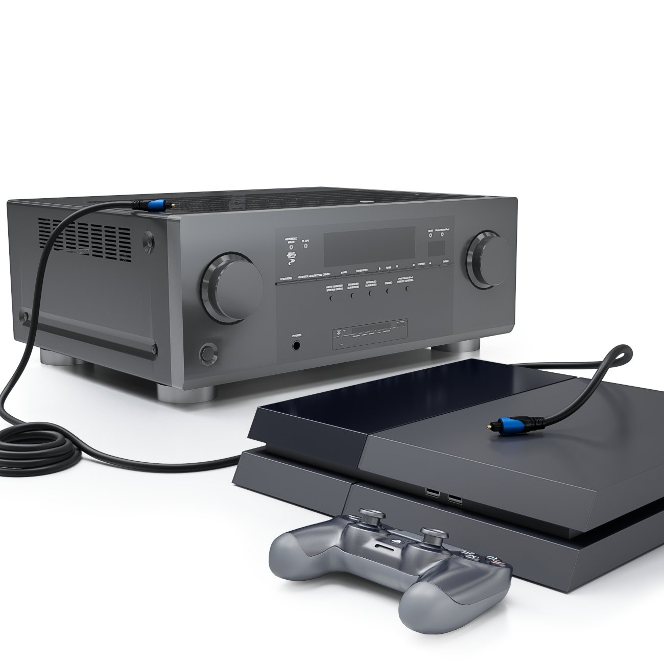 deleyCON 2m Cavo Audio Digitale Ottico SPDIF 2x Spina Toslink Cavo Digitale Cavo Audio LWL Cavo Digitale a Fibra Ottica