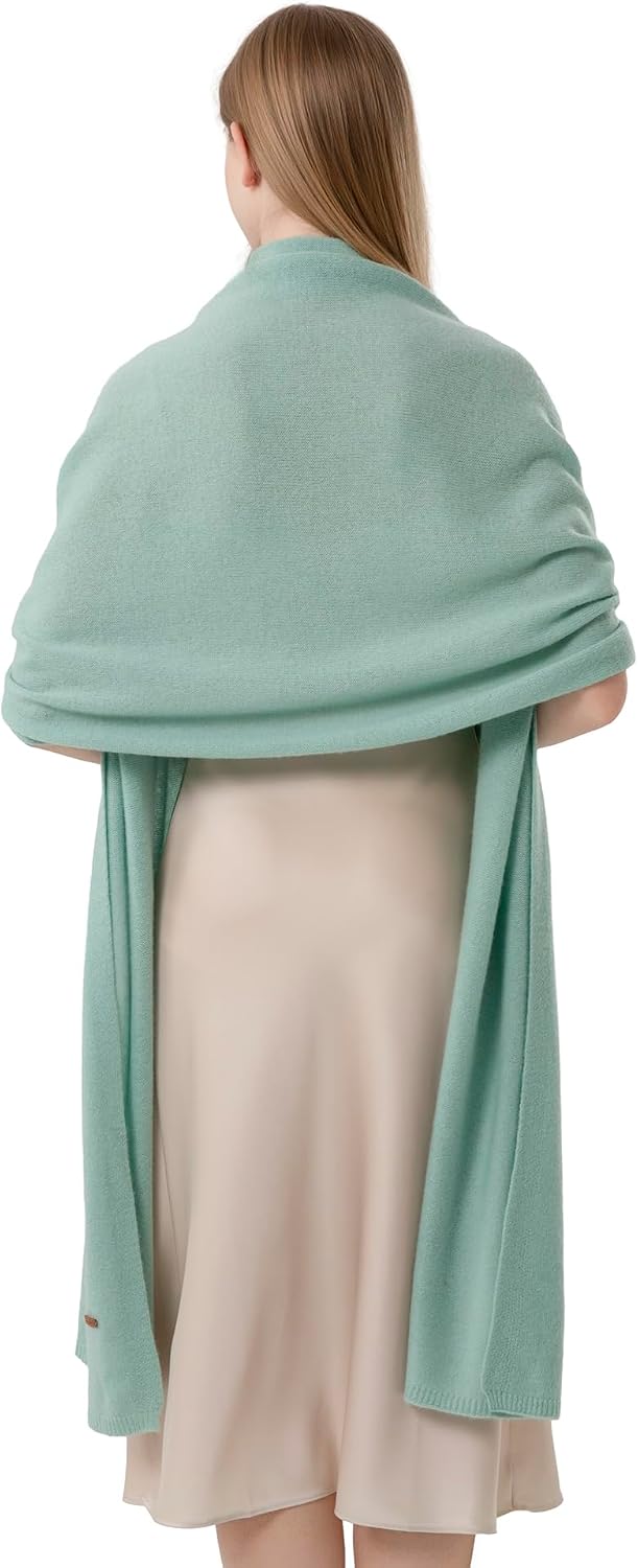 Cashmere Wrap Warm Soft Knitted Scarf Stole for Women Airplane Travel Blanket Shawl 87x28 in Extra Large Pashmina