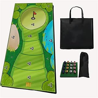 O melhor conjunto de jogos de golfe: tapetes de golfe, conjunto interno de colocação, equipamento de auxílio de treinamento, bolas de golfe (interior/exterior)  
