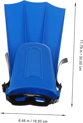 Miniatura 4 de Happyyami Aletas cortas y flexibles de natación para adultos, aletas de entrenamiento de goma ligeras para piscina y natación, fortalecen las