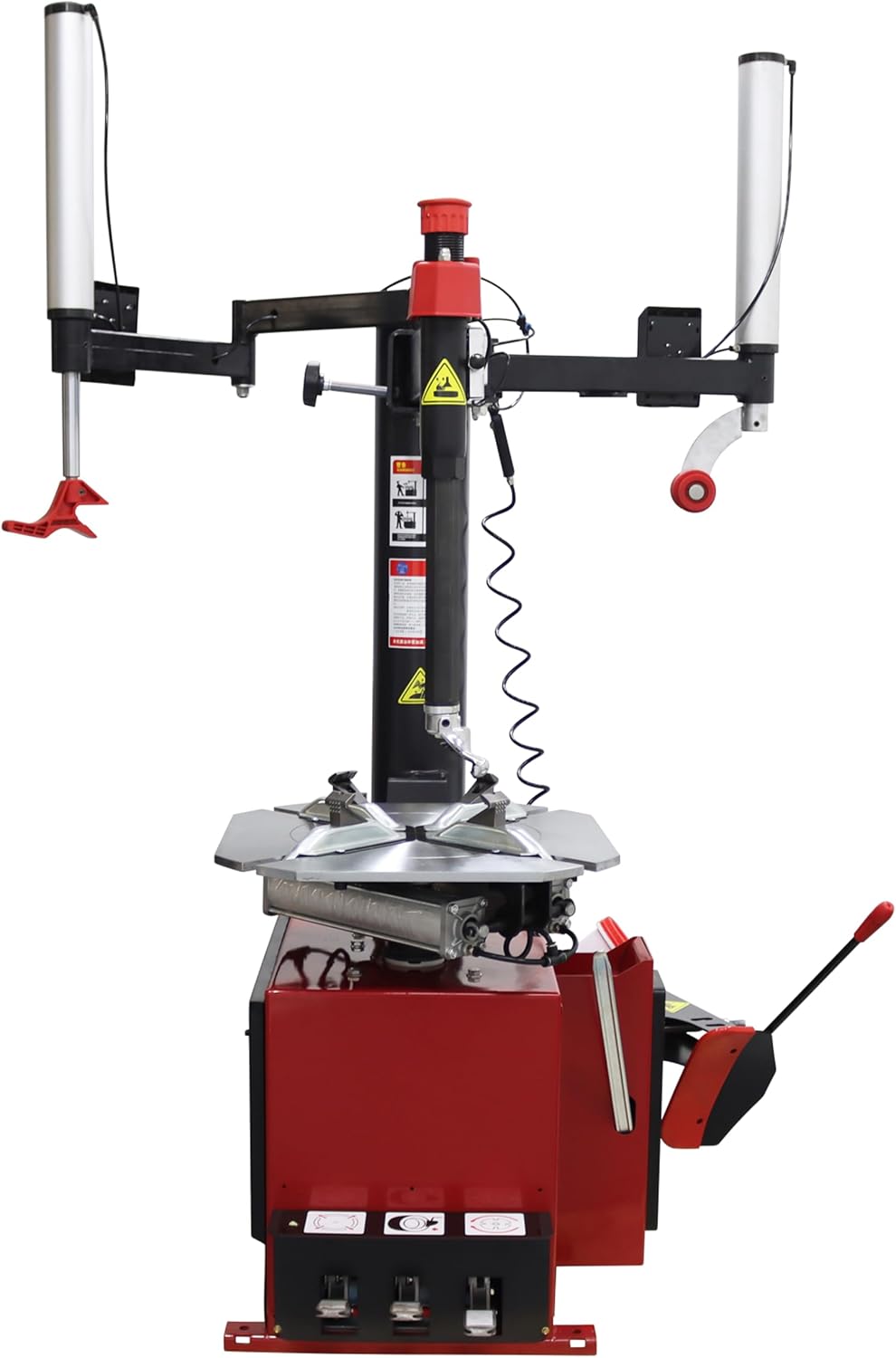 TECHTONGDA Tire Changer Wheel Changing Machine for 12-24inch Wheel Rim Mount Demount with Auxiliary Arm