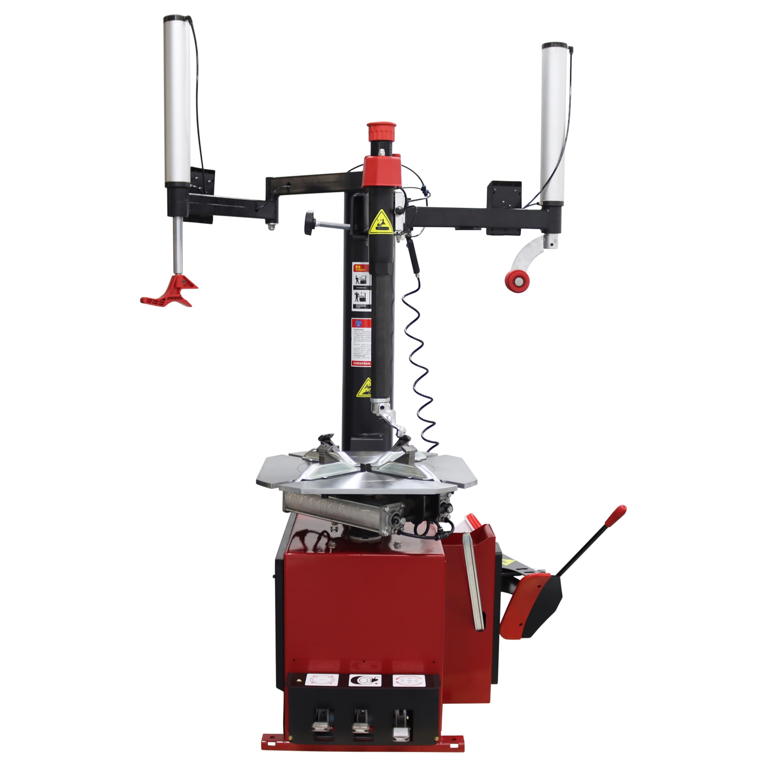 TECHTONGDA Tire Changer Wheel Changing Machine for 12-24inch Wheel Rim Mount Demount with Auxiliary Arm