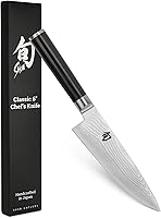 Shun Classic 6-Inch Chef's Knife: VG-MAX Steel Core, 68-Layer Damascus Cladding for Razor-Sharp Precision