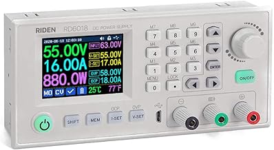 ERYUE RD6018 18A tensão constante e corrente constante Módulo de fonte de alimentação de corrente contínua Teclado voltímetro de controle de software de PC