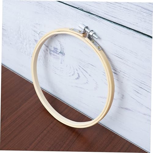 Miniatura 2 de ABOOFAN Kit de punto de cruz, soporte de exhibición de madera, marco de punto de cruz, kit en miniatura, kit de piercing, anillo de aro de bordado