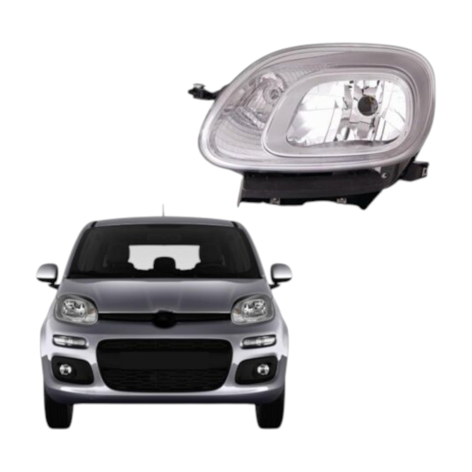 Faro Proiettore Anteriore SINISTRO PANDA 3 Serie dal 2012 in poi Lato Guidatore - Compatibile, non originale