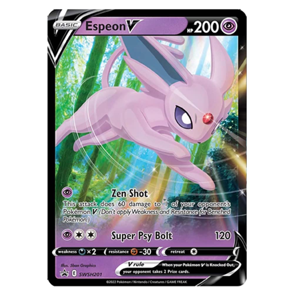 espeon v pokemon card price Trading Game Eeveelution Black Star Promo Lot - SWSH201 - Sylveon SWSH202 🚨 WE'RE BUYING POKÉMON steel Condition:Good 30 / 1 TCGplayer