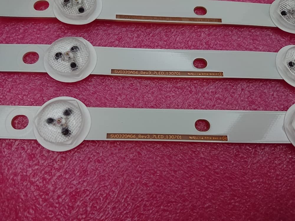 Replacement Part for TV 3 PCS/set 7LEDs 610mm LED Backlight Strip for E320-B0 SV0320AG6 REV3_7LED_130701