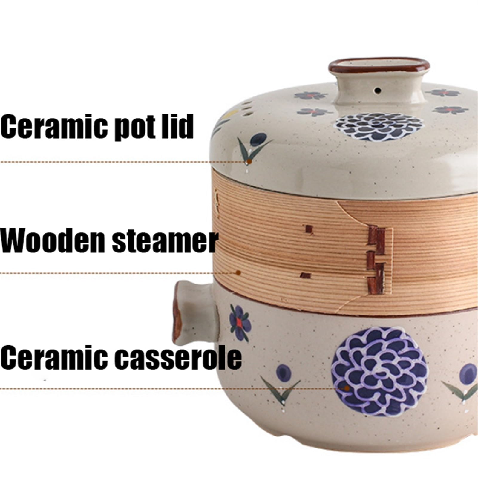 ceramiczny garnek, Odporny Na Wysoką Temperaturę Gulasz I Garnek Do Gotowania Parze, Wielofunkcyjne Naczynia W Kuchni Domowej