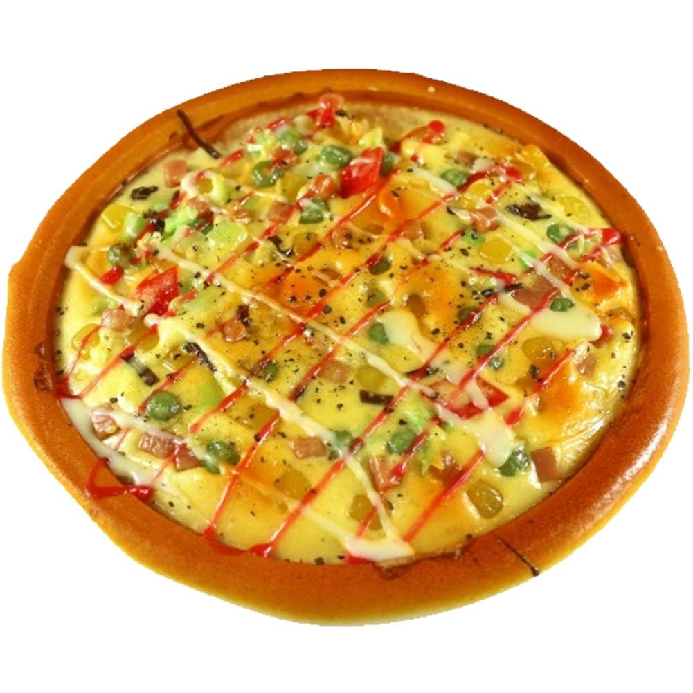 Wudaizhi Style1 Artificial Pizza Fake Simulation Realistic Food Faux Cheese Pizza Bread Model For Home Kitchen Party Decoration Display Props