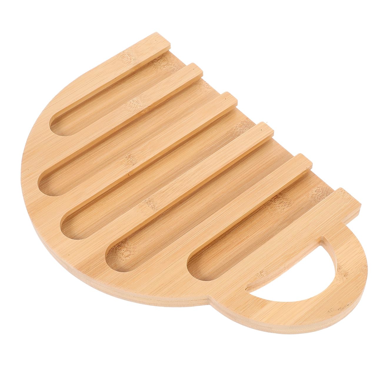 Porte-dosette café en bois beige en forme de tasse stable pour bureau
