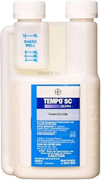 Tempo Ultra SC 240 ML 8.12 oz Multi Use Pest Control Insecticide  Spiders Bedbugs Roaches Silverfish etc..