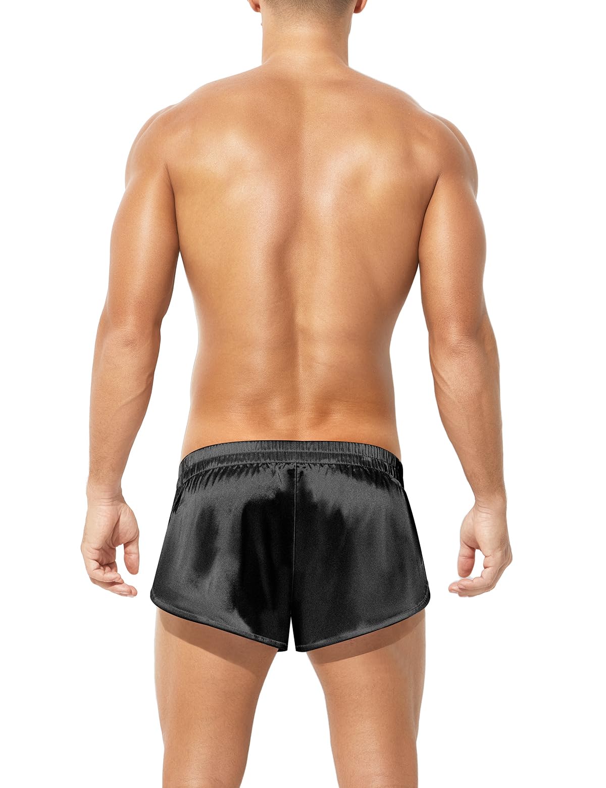 Casey Kevin Bokserki męskie seksowne szorty Jockstrap bielizna stringi dla mężczyzn piżama/spodenki sportowe, A1-czarny, XL