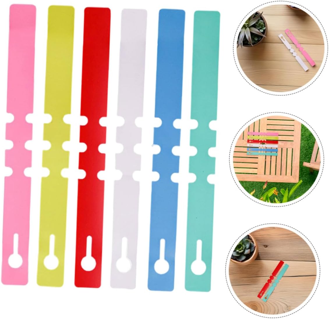 Gadpiparty 1200pcs Waterproof PVC Plant Identification Tags with Adjustable Loop for Garden and Nursery, Reusable Plant Labels for Seedlings and Tree Marking