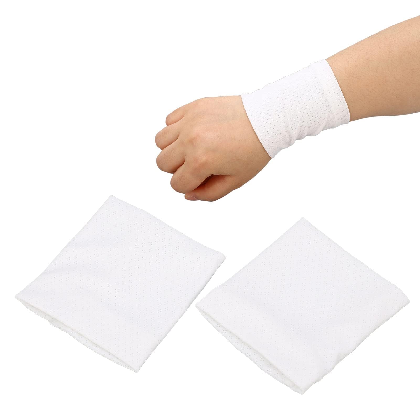 Pssopp Sudore del Braccialetto di Seta del Ghiaccio, Braccialetto di Raffreddamento degli Accessori, Fascia Morbida del Polso 2PCS per Il Campeggio