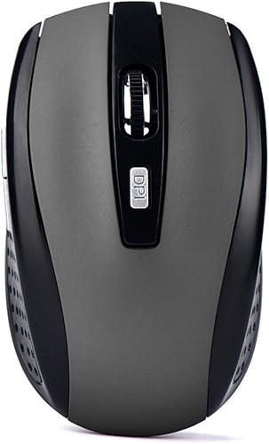 Miniatura 10 de Mouse inalámbrico para juegos de 2.4 G con receptor USB, mouse inalámbrico para laptop, PC, escritorio, mouse portátil inalámbrico para trabajar