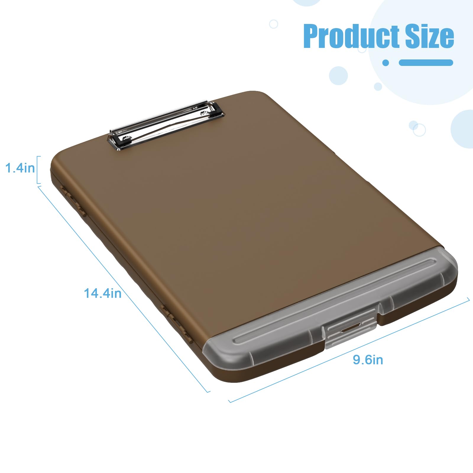 Hongri Clipboard with Storage with Pen Holder, Folder Nursing Clip Board 8.5 x 11 Foilo-Side Opening, High Capacity - Image 4